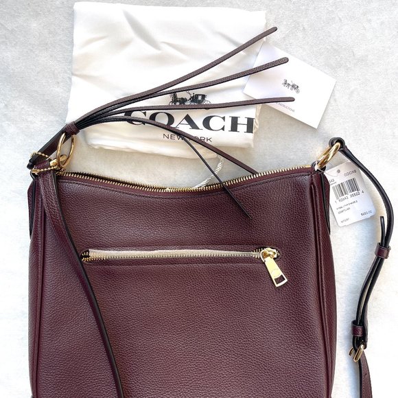 NWT COACH Chaise Pebble Leather Zip Crossbody Bag - Picture 6 of 14